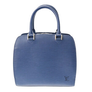 Louis Vuitton Epi Pont Neuf Toledo Blue Leather Handbag